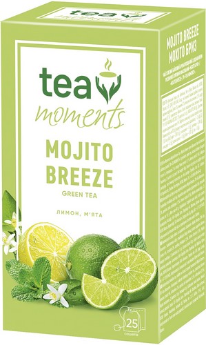 Чай зеленый 1.6г*25, сашеты, "Mojito Breeze", Tea Moments - №1