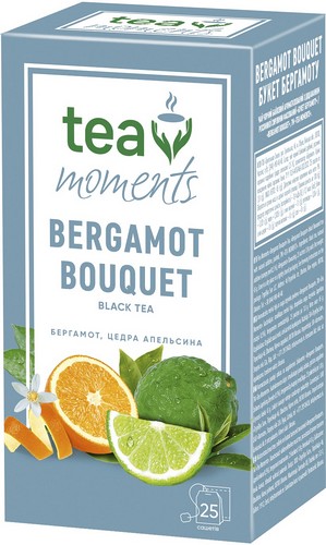 Чай черный 1.8г*25, сашеты, "Bergamot Bouquet", Tea Moments - №1