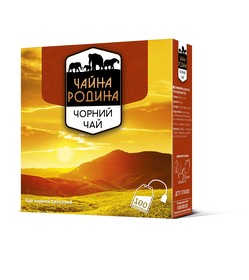 Чай чорний 1.5г*100, пакет, "Чорний чай", Чайна родина