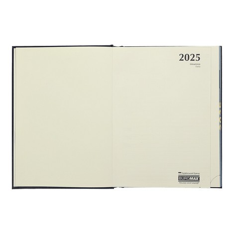 Ежедневник датов. 2025 PATRIOT VELOUR, A5, синий, искусственная кожа - №4