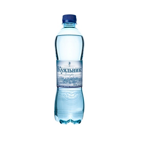 Вода минеральная газированная, 0.5л, "Куяльник", ПЭТ - №1