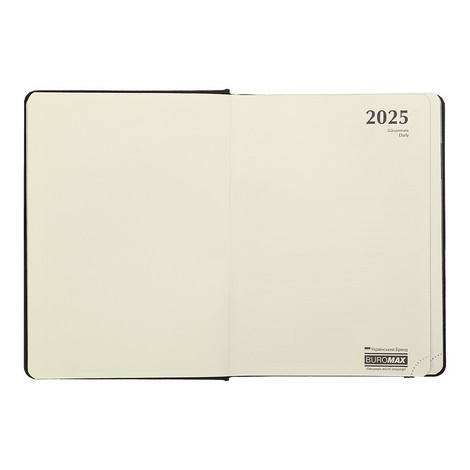 Ежедневник датов. 2025 ELEGANTE, A5, черный, искусственная кожа/поролон - №4