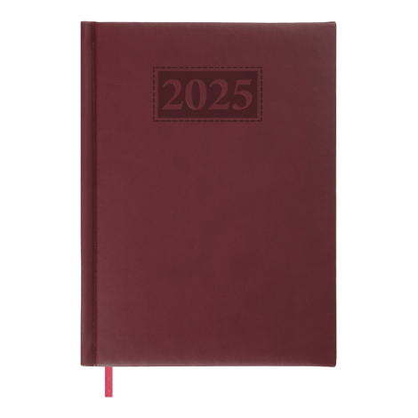 Ежедневник датированный 2025 Buromax GENTLE, бордовый - №1