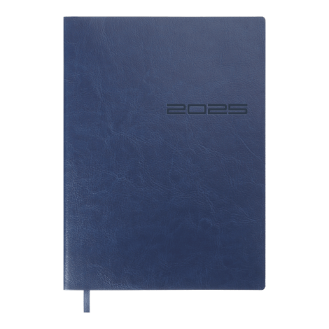 Ежедневник датир. 2026 IDEAL, A5, синий, иск.кожа - №1