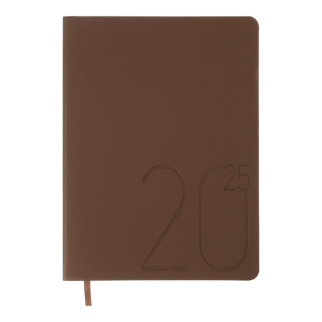 Ежедневник датир. 2025 STEEL, A5, бронза, иск.кожа - №1