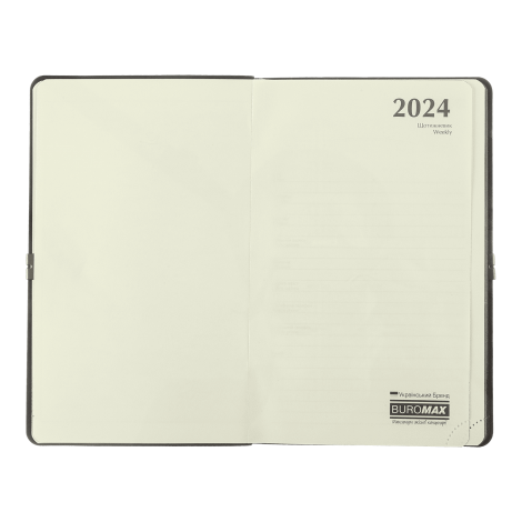 Еженедельник датов. 2025 STEEL, A5, темно-синий, штуч. кожа - №4