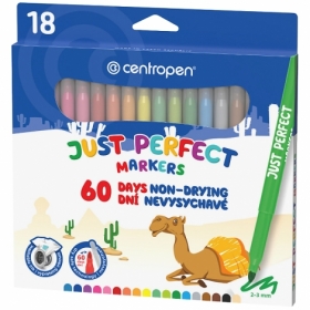 Фломастери Perfect 2510, Centropen, 18 кольорів