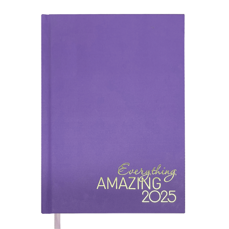 Ежедневник датир.2025 MOTIVETION, A5, лавандовый - №1