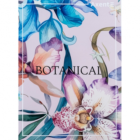 Тетрадь для записей А4 96 л., клет., Botanical - №1