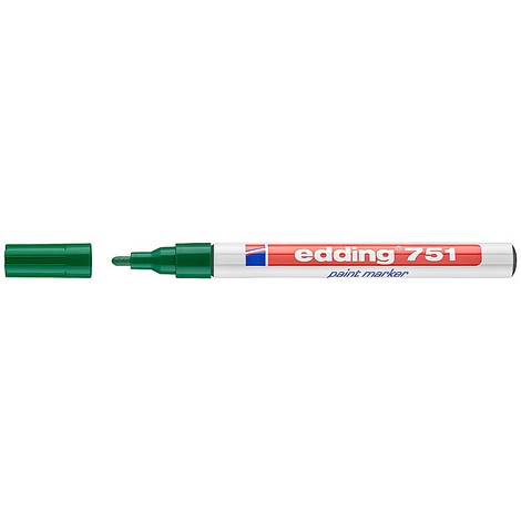 Маркер Paint e-751 1-2 мм круглый зеленый - №1