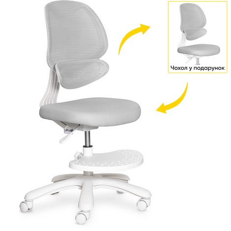 Детское кресло Evo-Kids Sirius Air Grey - №1