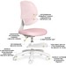 Детское кресло Evo-Kids Sirius Air Pink - №3