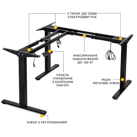 Каркас Mealux Powerframe Trio Black - №2