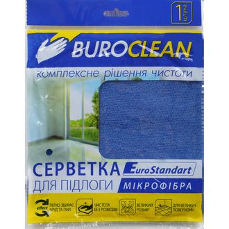 Серветка для підлоги, мікрофібра, BuroClean EuroStandart 50х60 см