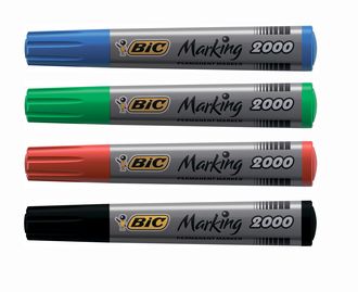 Набір маркерів перманентних BIC, 1.7 мм, 4 кольори