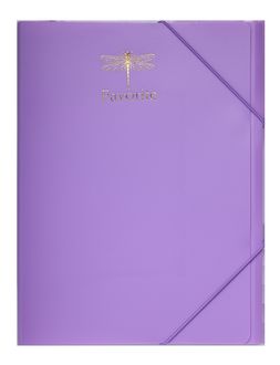 Папка на гумках Buromax FAVOURITE PASTEL А4, 750 мкм, бузкова