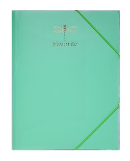Папка на гумках FAVOURITE, PASTEL, А4, м'ятна