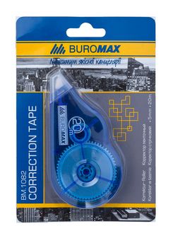 Коректор стрічковий Buromax 5 мм х 20 м, синій