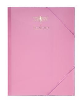 Папка на резинках Buromax FAVOURITE PASTEL, А4, 750 мкм, розовая