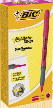 Маркер текстовый Centropen"Grip" bc811934, 1.6-3.5 мм, розовый - №3