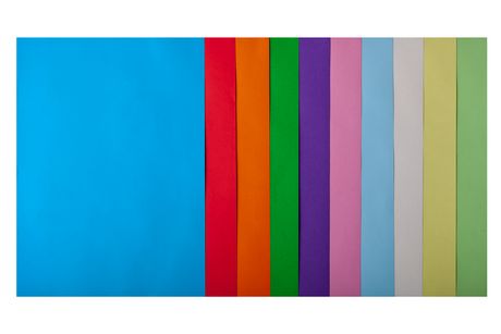 Набор цветной бумаги Buromax PASTEL+INTENSIVE А4, 80 г/м2, 50 листов, ассорти - №1