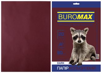 Папір кольоровий А4, 80г/м2, DARK коричневий 20л.