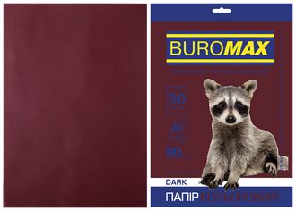 Папір кольоровий А4, 80г/м2, DARK, коричневий 50л.