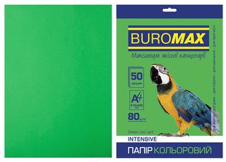 Папір кольоровий А4, 80г/м2, INTENSIV, зелений, 50л.