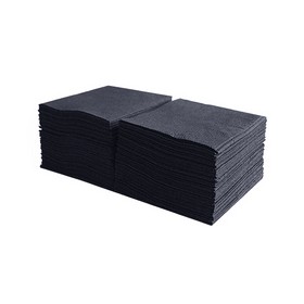 Салфетки столовые 2шар.черные25x23,6(по100шт)Тиша(по15ящ)