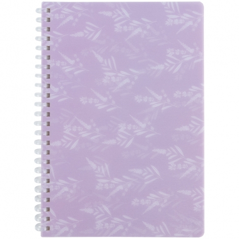 Блокнот на спирали пласт. обл., А5, 80 л., кл., Lavender 1 - №1