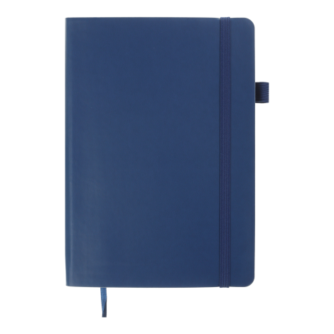 Блокнот деловой Buromax BRIEF L2U А5, 96 листов, клетка, синий - №1