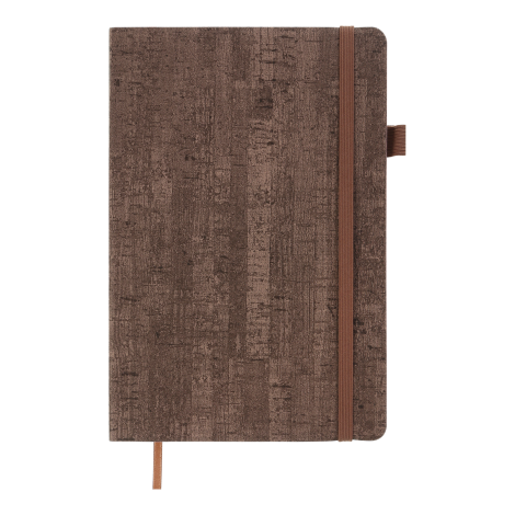 Блокнот деловой Buromax WOOD А5, 96 листов, клетка, бежевый - №1