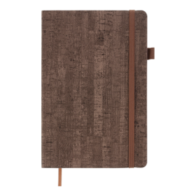 Блокнот діловий Buromax WOOD А5, 96 аркушів, клітинка, бежевий
