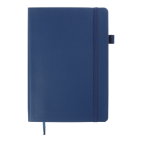 Блокнот деловой Buromax BRIEF L2U А5, 96 листов, без линовки, синий
