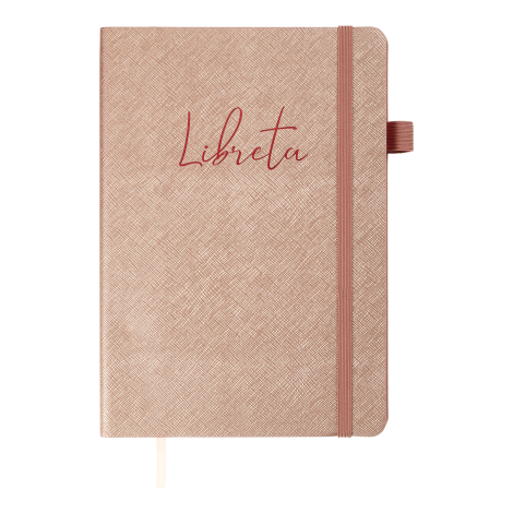 Блокнот деловой Buromax LIBRETA А5, 96 листов, нелинованый, бежевый - №1