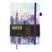 Блокнот деловой Buromax CHERIE А5, 96 листов, клетка, фиолетовый - №2