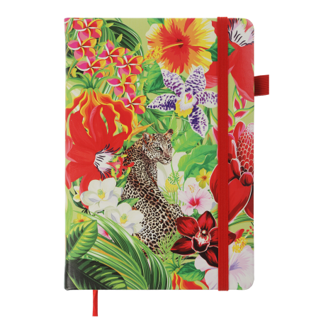 Блокнот деловой Buromax EXOTIC А5, 96 листов, клетка, красный - №1
