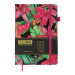 Блокнот деловой Buromax EXOTIC А5, 96 листов, клетка, малиновый - №2