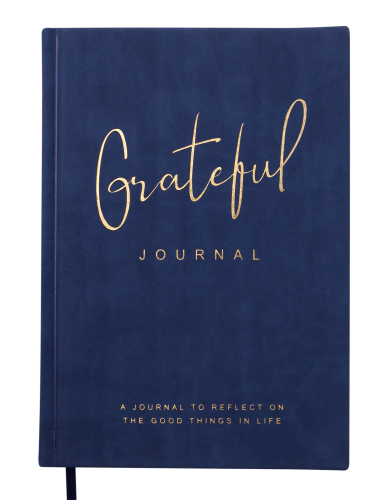 Блокнот деловой Buromax GRATEFUL А5, 96 листов, клетка, синий - №1