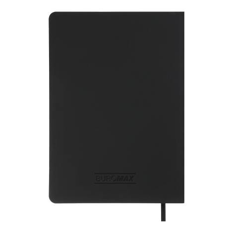Блокнот деловой Buromax TOUCH ME А5, 96 листов, линия, черный - №3