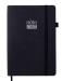 Блокнот деловой Buromax RESPECT А5, 96 листов, точка, черный - №1