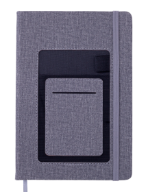 Блокнот діловий Buromax COMFORT А5, 96 листів, крапка, сірий