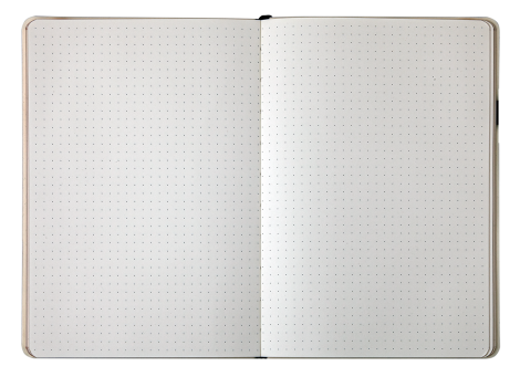 Блокнот деловой Buromax LIBRETA А5, 96 листов, точка, бежевый - №4