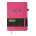 Блокнот деловой Buromax LIBRETA А5, 96 листов, точка, малиновый - №2