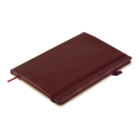 Блокнот деловой Buromax BRIEF L2U А5, 96 листов, линия, темно-красный - №3