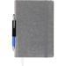 Блокнот деловой Buromax CODE L2U А5, 96 листов, клетка, серый - №1