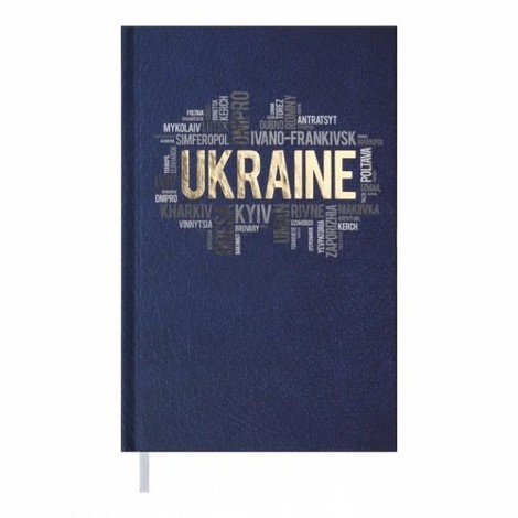 Ежедневник недат. UKRAINE, A6, т. синий - №1