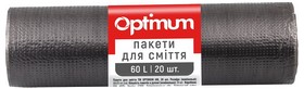 Пакет для смiття п/е 60*70 чорний HD 60л/20шт 5рул/уп