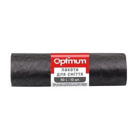 Пакет для смiття п/е 60*70 чорний LD 60л/10шт