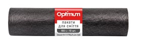 Пакет для мусора п/е 85*105 черный LD 160л/10шт 3рул/уп